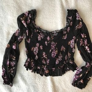 Blouse crop top